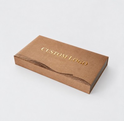 Custom Magnetic Book-Style Tea Gift Box with Double Compartments