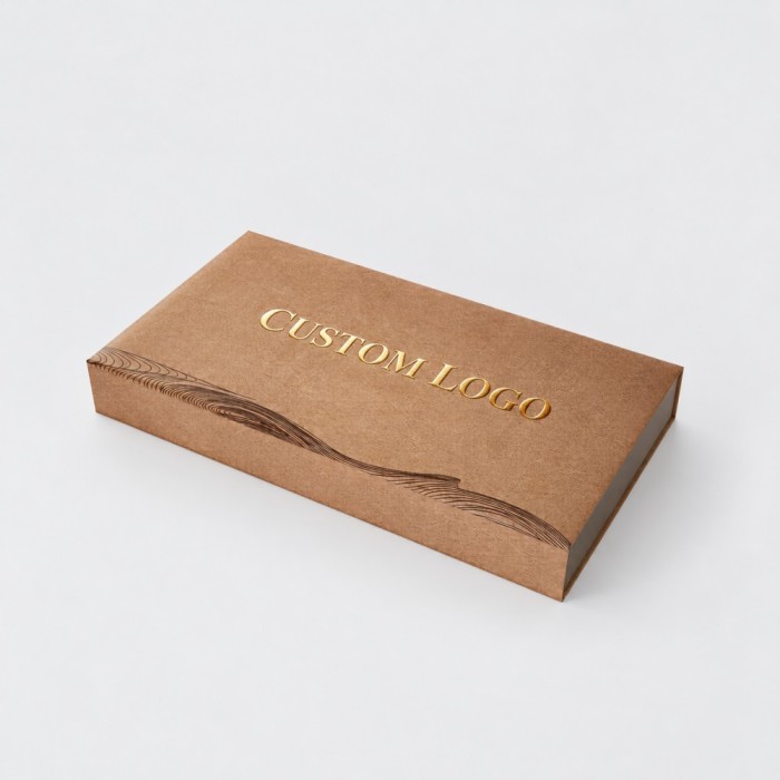 Custom Magnetic Book-Style Tea Gift Box with Double Compartments