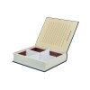 Custom Magnetic Book-Shaped Tea Gift Box with Gold Foil