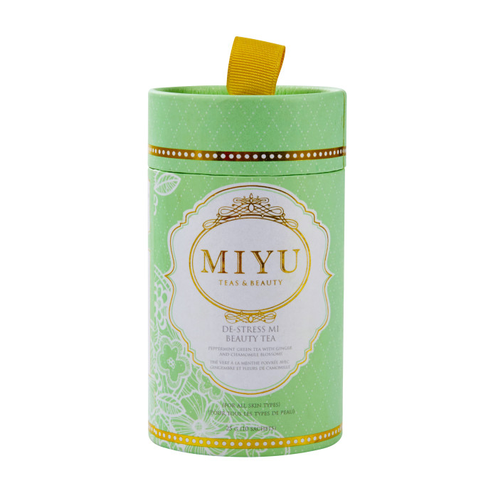 Custom Tea Tube Packaging with Ribbon Pull Lid