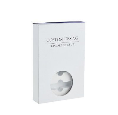 Custom Book-Style Peptide Packaging Box with PET Window & EVA Insert