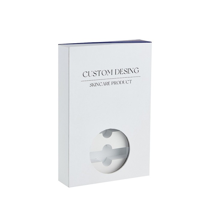Custom Book-Style Peptide Packaging Box with PET Window & EVA Insert
