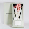Custom Luxury Rose Gift Box with Embossed Logo and Ribbon