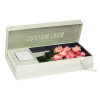Custom Luxury Rose Gift Box with Embossed Logo and Ribbon