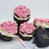 Custom Octagonal Preserved Rose Gift Box with Gold Foil Logo