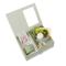 Custom Flower Gift Set Box with Clear Window and Paperboard Inserts