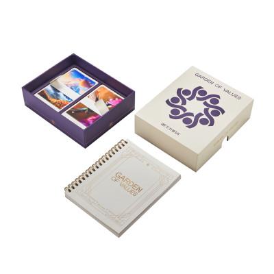 Custom Educational Card Game Packaging Box with Paperboard Dividers