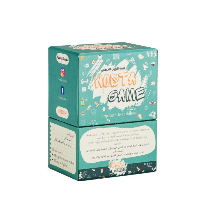 Custom Rigid Card Game Packaging Box with Inner Card Holder