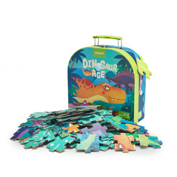 Custom Printed Premium Logo Suitcase-Shaped Rigid Puzzle Box with Handle