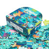 Custom Printed Premium Logo Suitcase-Shaped Rigid Puzzle Box with Handle