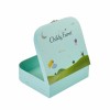Custom Suitcase-Style Rigid Educational Toy Packaging Box with Handle
