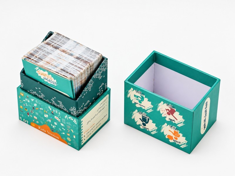 Custom card game rigid packaging box