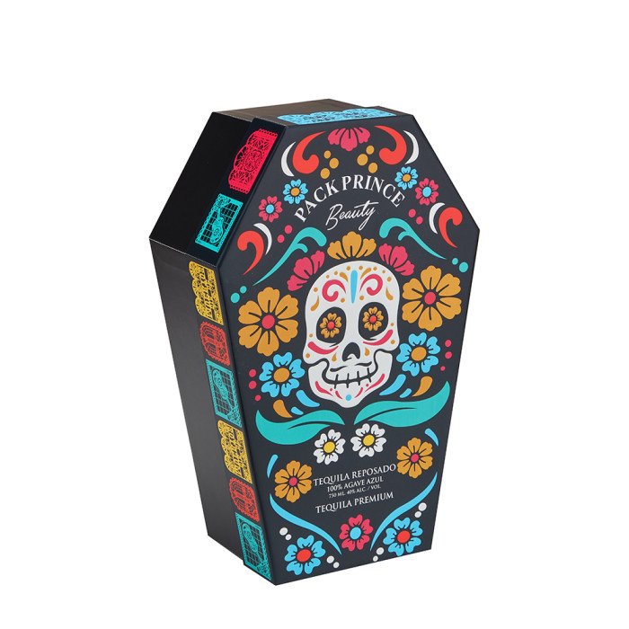 Custom Shaped Rigid Liquor Gift Box with Foam Bottle Insert