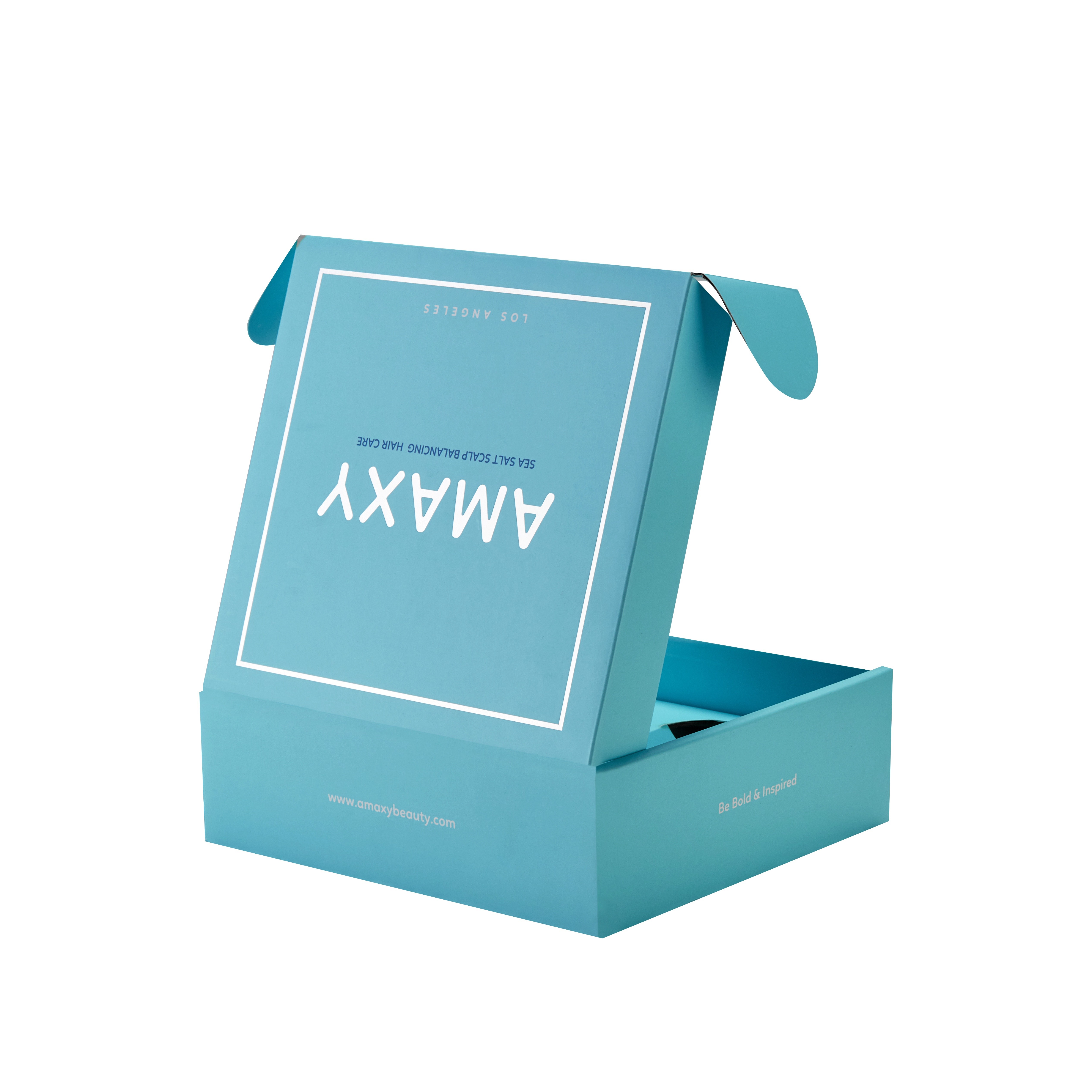 Custom hinged-lid mailer box