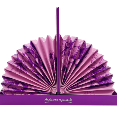 Perfume Beauty Box Special  Fans Shaped Skin Care Packaging Box | Magnetic Closure Lid