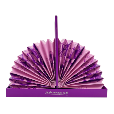 Perfume Beauty Box Special  Fans Shaped Skin Care Packaging Box | Magnetic Closure Lid