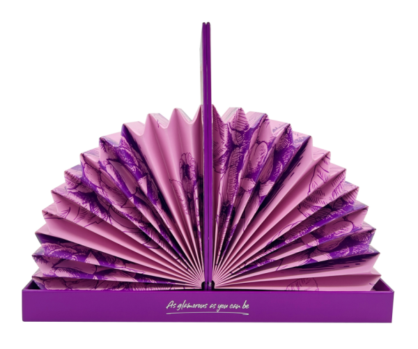 Perfume Beauty Box Special  Fans Shaped Skin Care Packaging Box | Magnetic Closure Lid