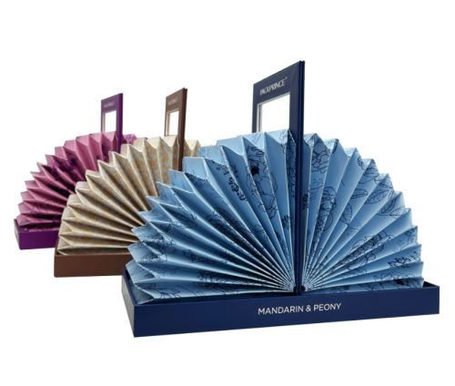 Perfume Beauty Box Special  Fans Shaped Skin Care Packaging Box | Magnetic Closure Lid