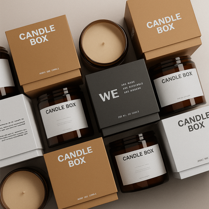 Custom Luxury Candle Packaging: Eco-Friendly Lid-off Boxes with Precision Fit