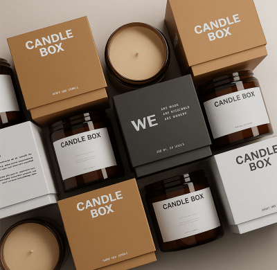 Custom Luxury Candle Packaging: Eco-Friendly Lid-off Boxes with Precision Fit