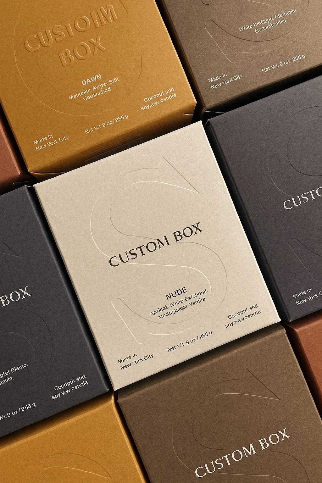 Custom Rigid Candle Box 