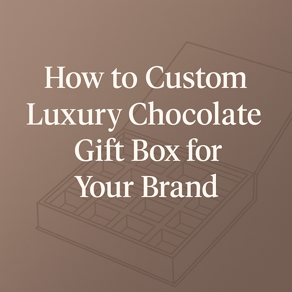 How to Custom Luxury Chocolate Gift Box for Your Brand ?