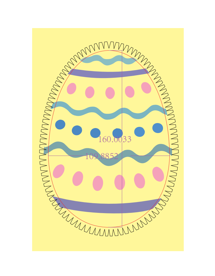 Easter Egg Box Die-line Diagram