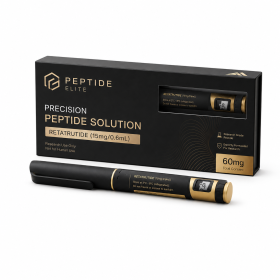 Custom Magnetic Closure Peptide Packaging Box | Rigid Cardboard Material with Gold Foil Stamping Logo