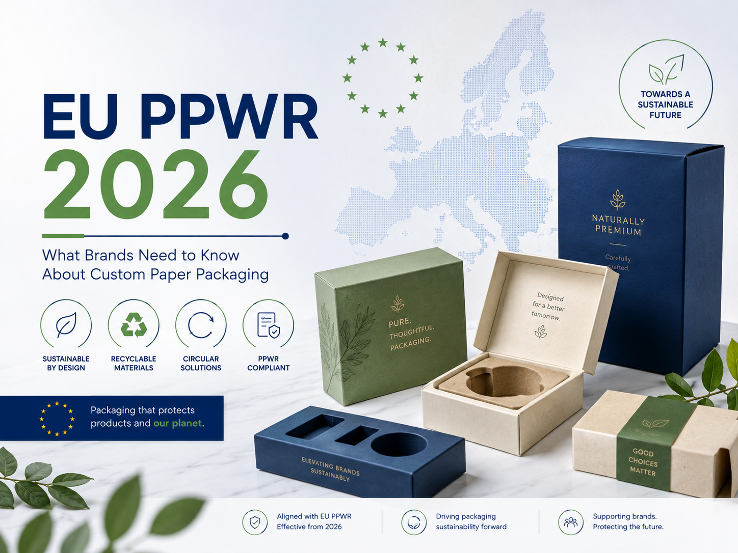 EU PPWR 2026 Is Now in Effect: What Brands Need to Know About Custom Paper Packaging