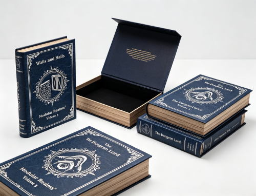 Custom Round Spine Book Style Rigid Box for Jewelry & Luxury Gifts