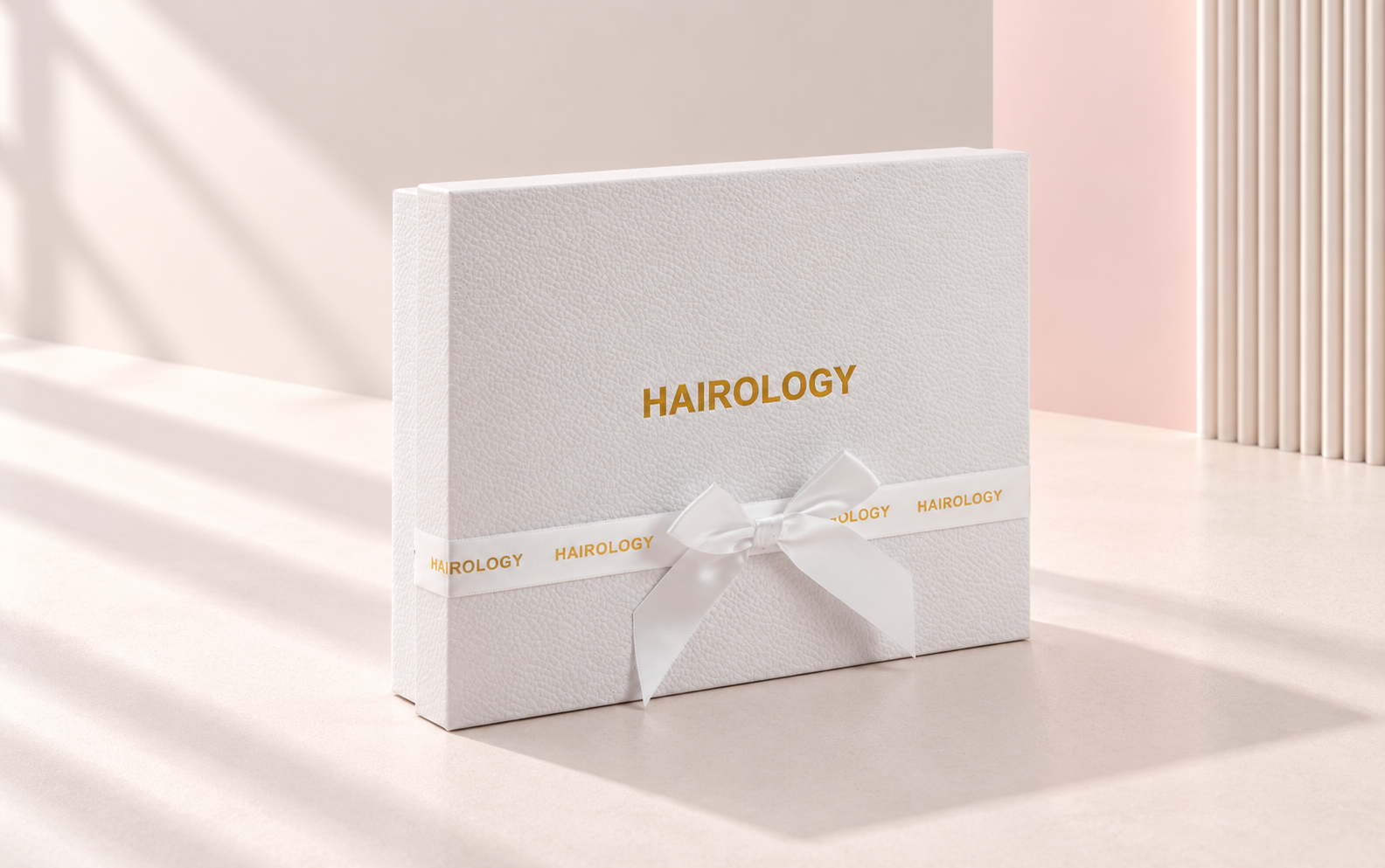 Natural texture FSC paper skincare packaging detail