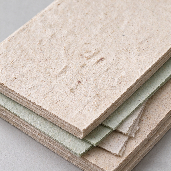 Recycled paper rigid packaging
