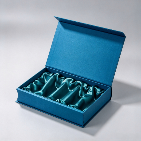 Fabric wrapped insert for luxury packaging
