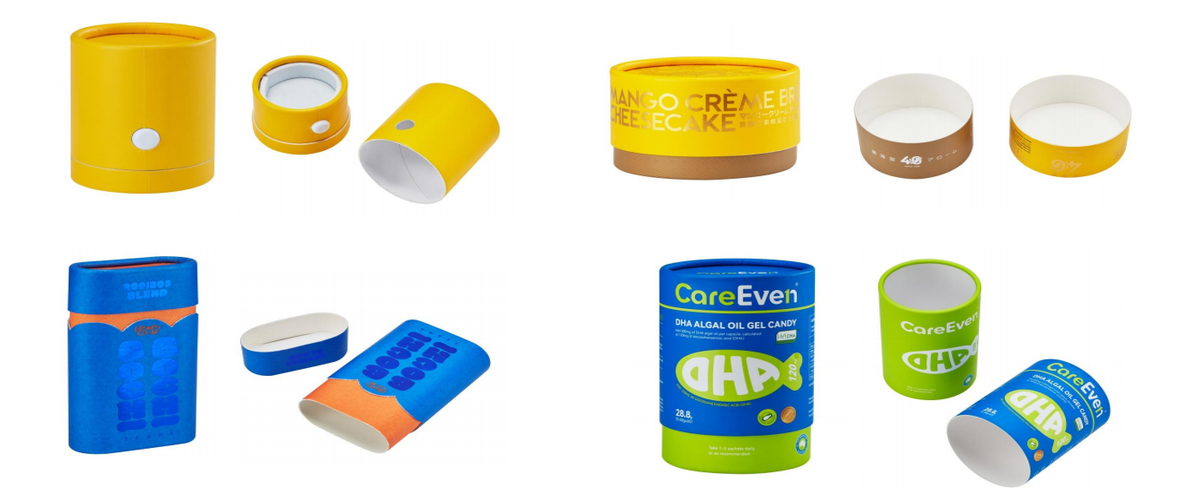 Custom paper tube packaging concept for cosmetics and skincare brands