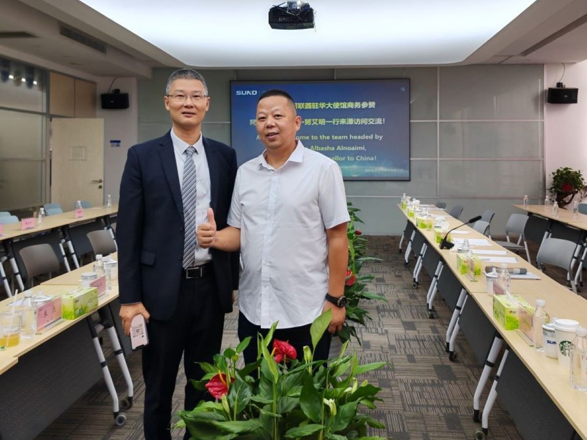 A delegation from the UAE Embassy in China visited Xiangtan City to discuss cooperation in areas such as desert agriculture and water treatment.