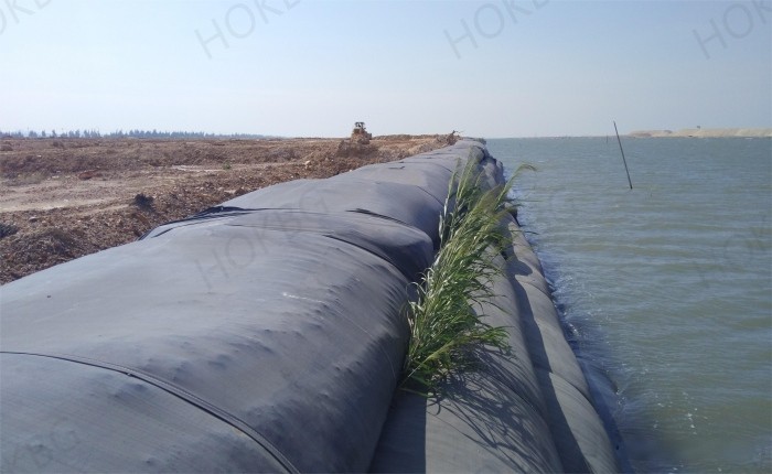 Effect of using geotube bags