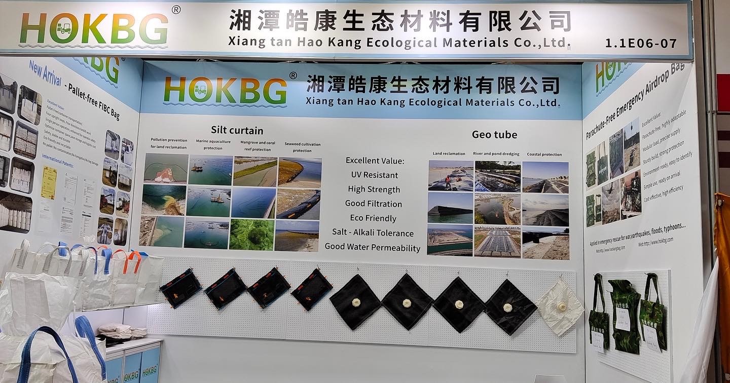 HOKBG Showcases UV-Resistant Geo Tubes and Integrated Silt Curtains at the 140th Canton Fair
