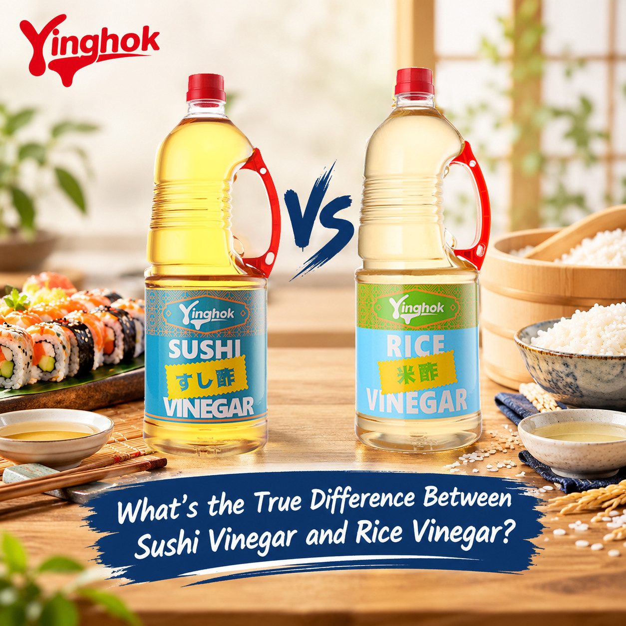Rice Vinegar vs Sushi-zu