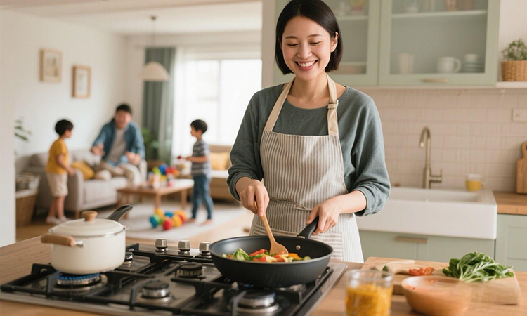 Cooking happily