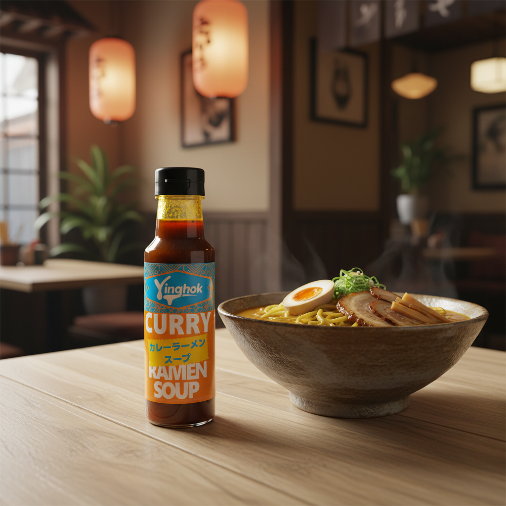 Curry Ramen Soup Product Showcase