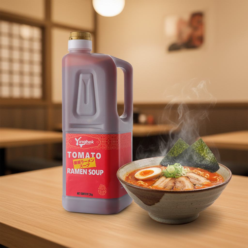 Tomato Ramen Soup Product Showcase