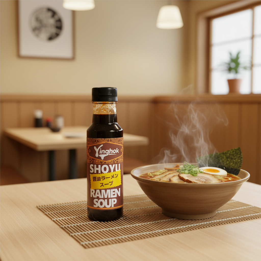Custom shoyu ramen soup