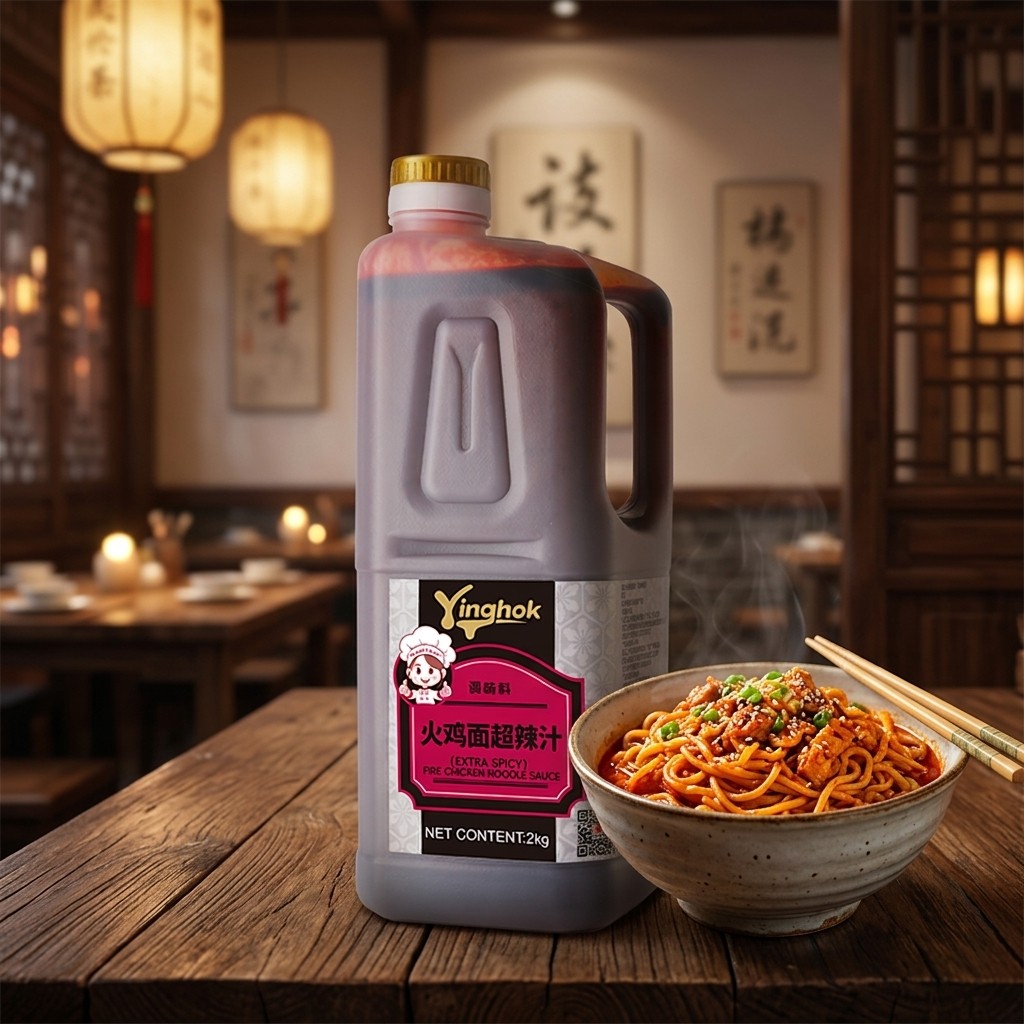 Fire Chicken Noodle Sauce Product Showcase