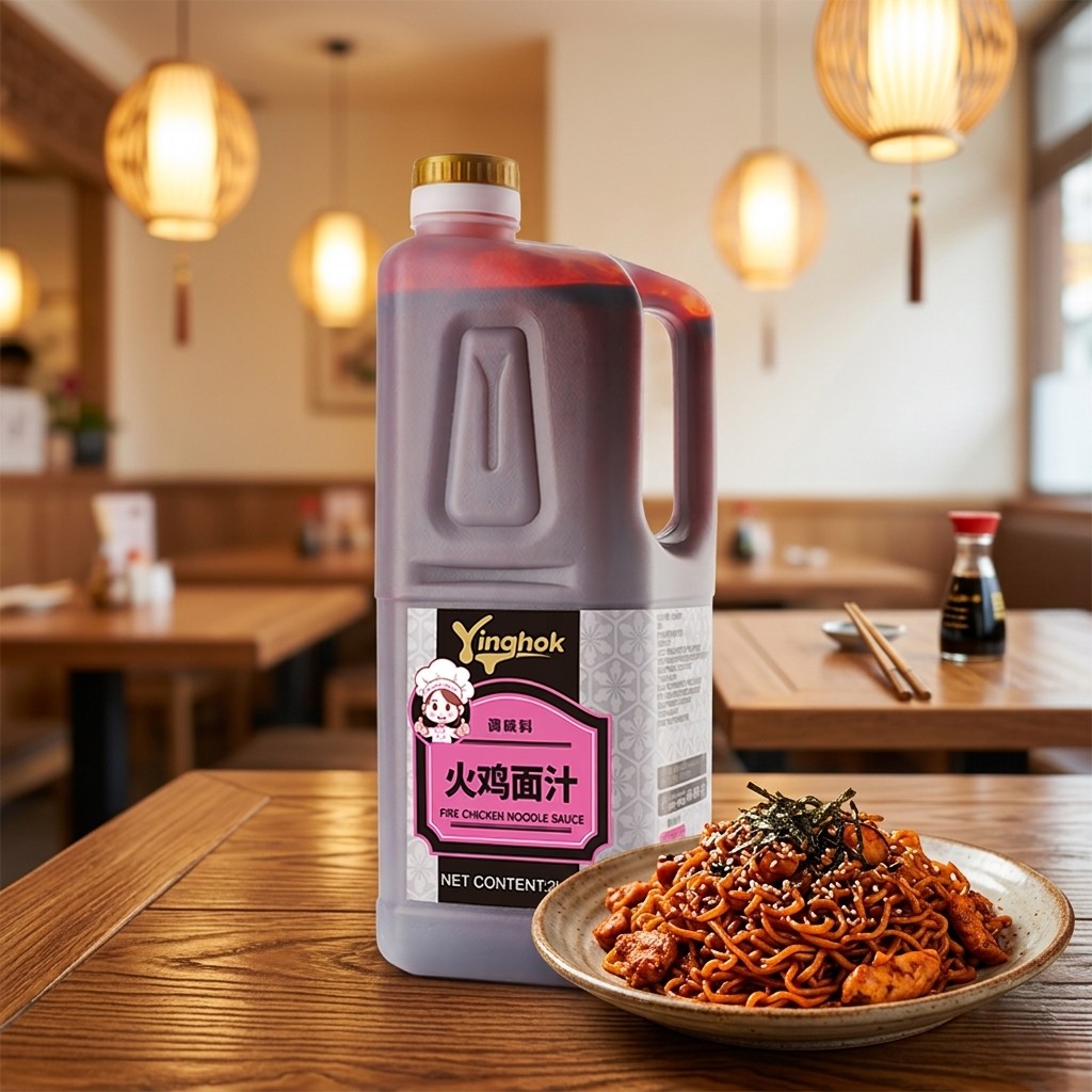 Fire Chicken Noodle Sauce Product Showcase