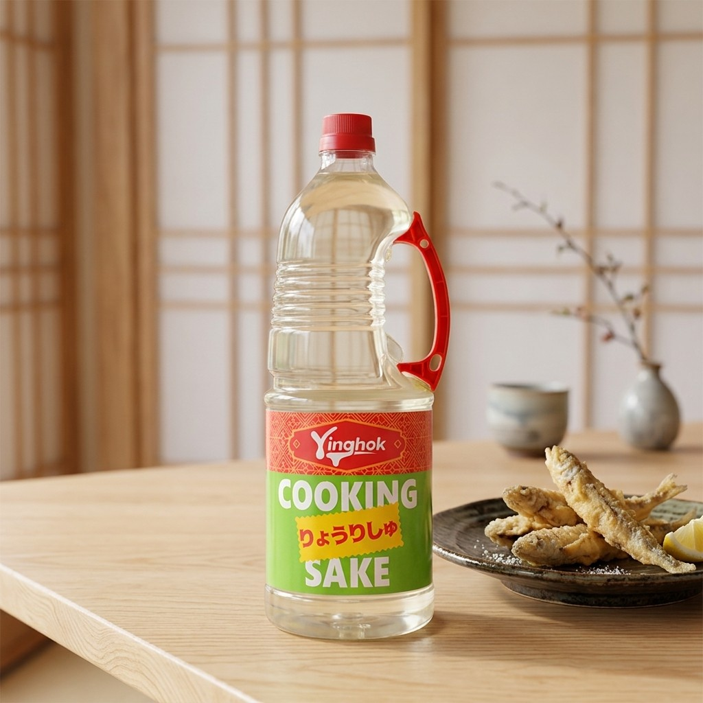 Protein marinating before cooking, where cooking sake suppresses fishy and gamey odours