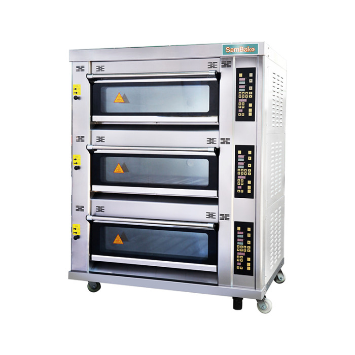 Custom Commercial Deck Ovens | Floor Model Triple Multi-Purpose Deck Oven