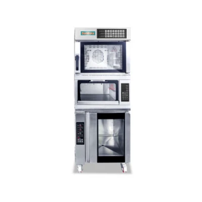 Commercial Combination Deck Oven | Stainless Steel Electric Convection & Deck Oven
