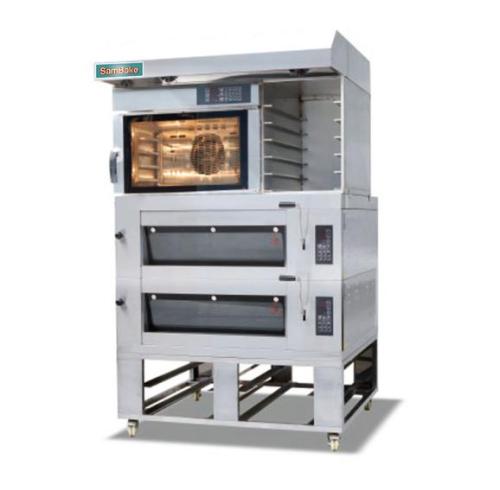 Commercial Combination Deck Oven | Bakery Equipment Stainless Steel Electric Convection & Deck Oven