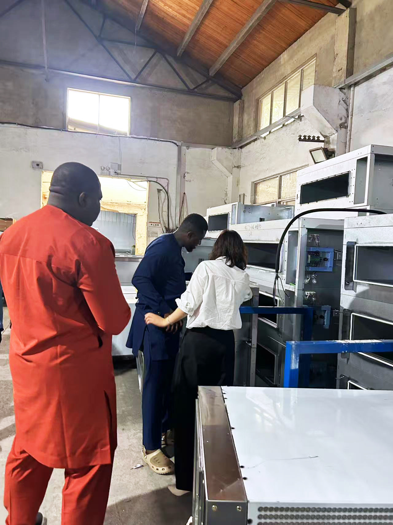 Nigerian customers visited the SamBake factory