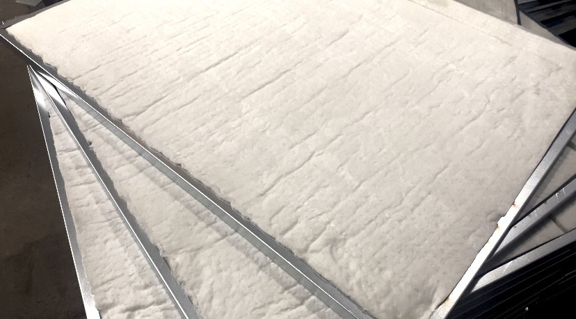 Insulation material for commercial deck oven